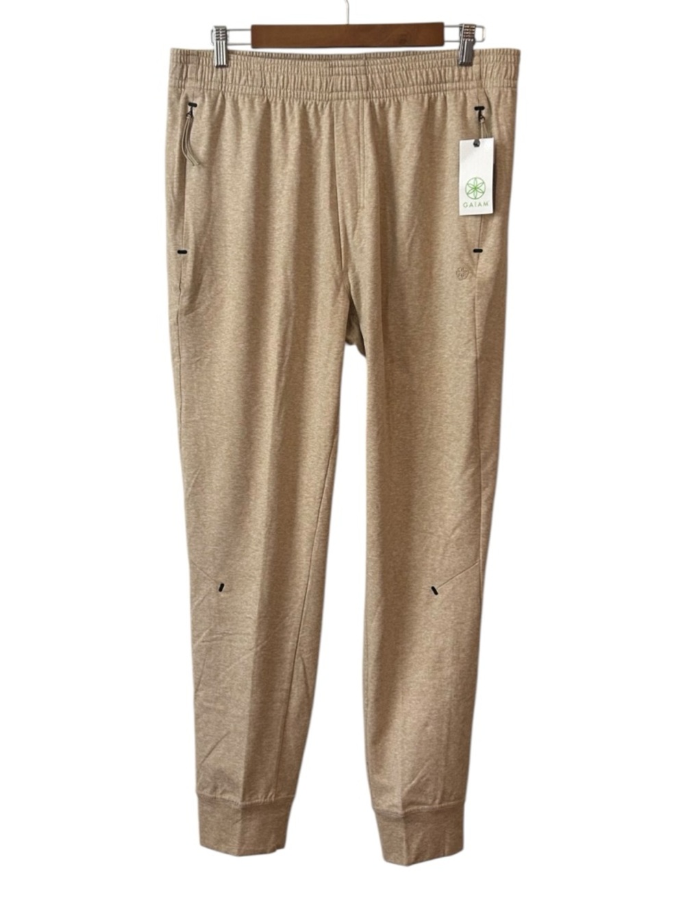 NWT GAIAM Restorative Jogger Pant Slim Fit Men’s SZ Large in Beige